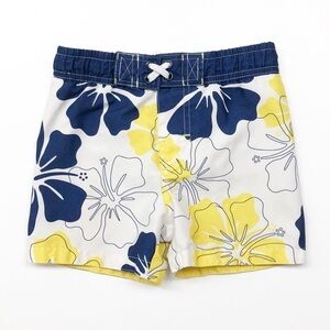 Circo Hawaiian print baby boy swim trunks